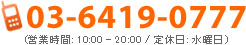 03-1234-5678(営業時間: 10:00 - 18:00 / 定休日: 水曜日)